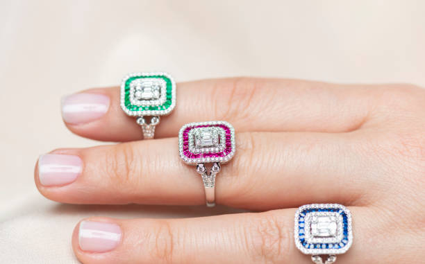 Woman Wearing Rings Woman wearing rings on her fingers. Buy championship rings stock pictures, royalty-free photos & images
