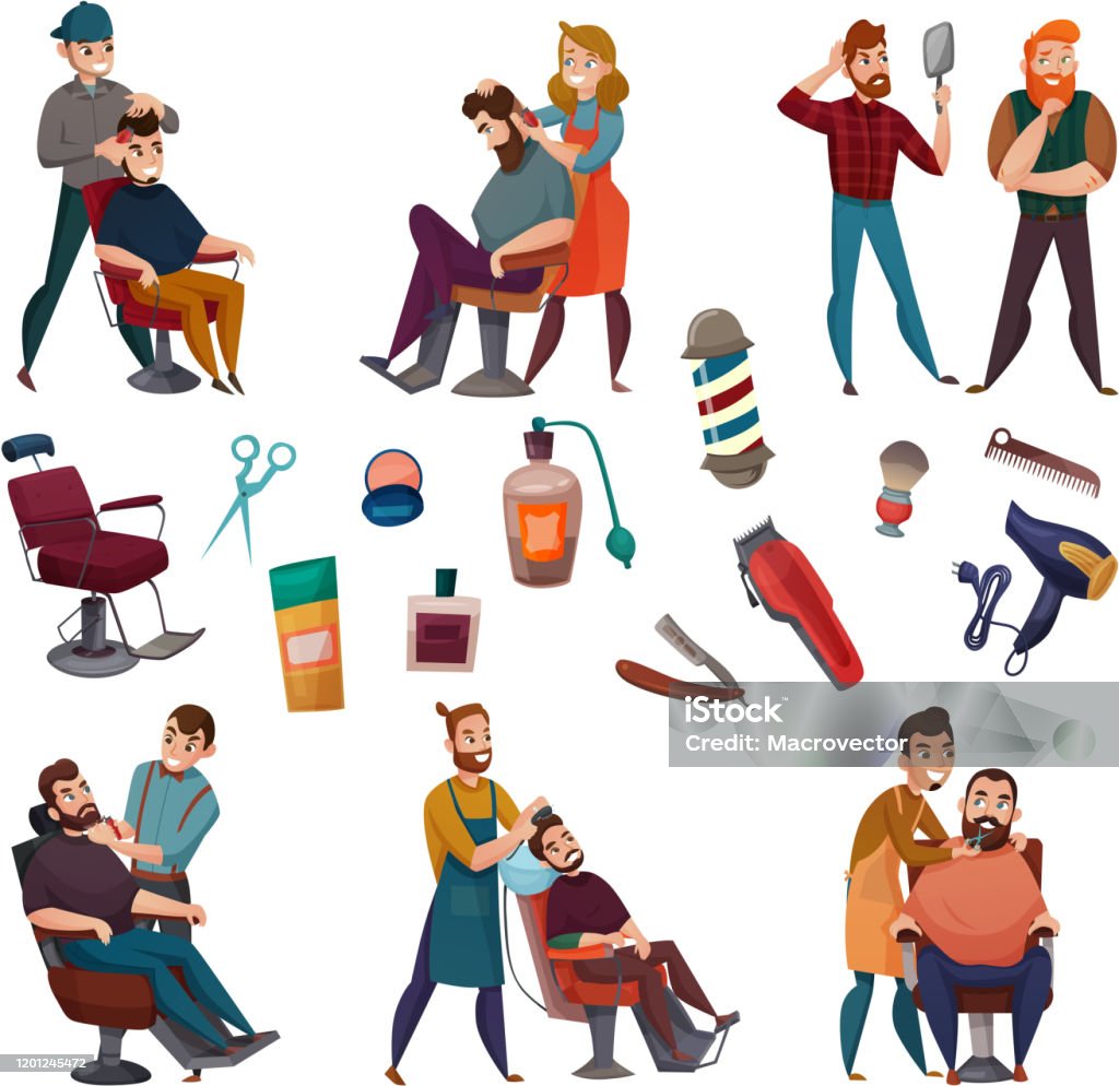 Ilustración de Peluquería Conjunto De Dibujos Animados y más Vectores Libres de Derechos de Peluquero - Peluquero, Cortar pelo, Peinado - iStock Ilustración de Peluquería Conjunto De Dibujos Animados y más Vectores Libres de Derechos de Peluquero - Peluquero, Cortar pelo, Peinado - iStock