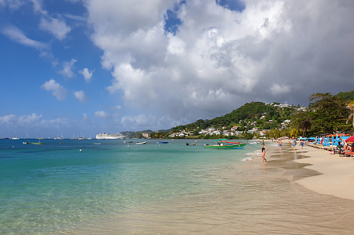 09 JAN 2020 - The Lime, Grenada, West Indies - Grande Anse beach