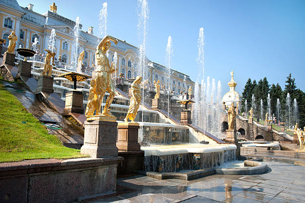 istock Grand Cascade Fountains At Peterhof Palace 120124749