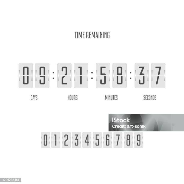 Remaining Sign Time Remaining Template Stock Illustration - Download Image Now - Bank ...