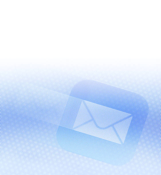 テキストのフィールドを持つ画面上の動きの電子メールアイコン - text messaging e mail mobile phone symbol ストックフォトと画像