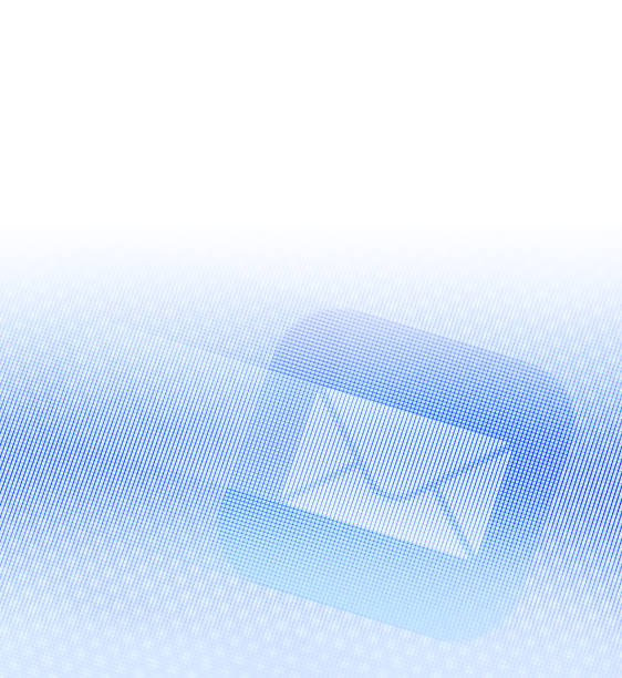 e-mail icon in motion on the screen with a field for text