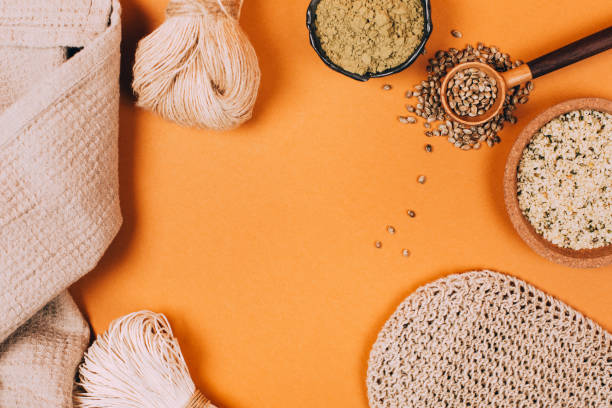 istock Different types of uses for hemp 1201260223