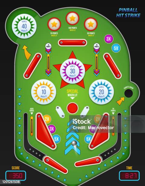 Realistic 3d Pinball Stock Illustration - Download Image Now - Pinball ...