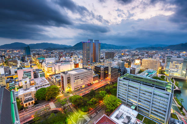 istock Shizuoka, Japan Skyline at Night 1201264645