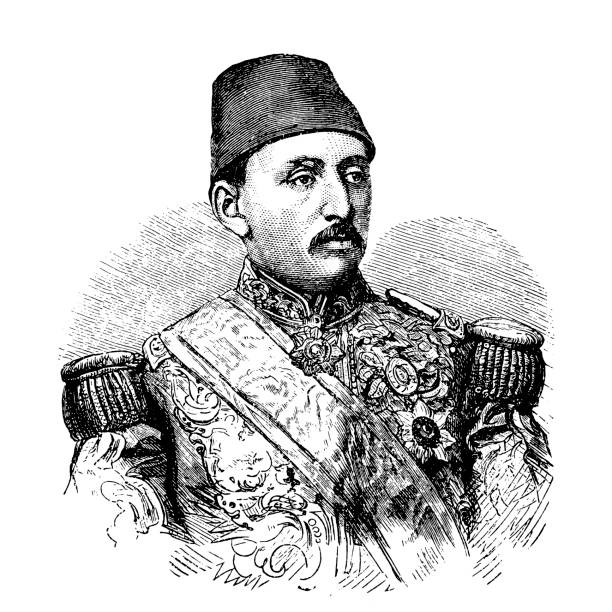 illustrazioni stock, clip art, cartoni animati e icone di tendenza di murad v (murad v ( murad v , 21 settembre 1840 – 29 agosto 1904) fu il 33o sultano dell ' impero ottomano che regnò dal 30 maggio al 31 agosto 1876. - sultan selim ii