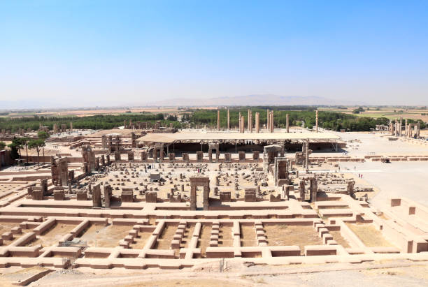 istock Aerial view on ancient Persepolis, Iran 1201268140