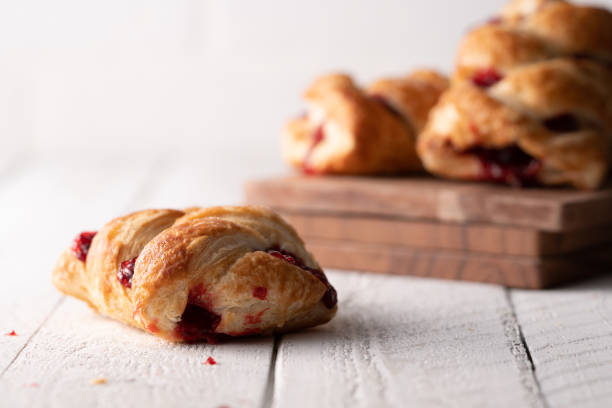 istock Strawberry strudel pastry baked sweet 1201268813