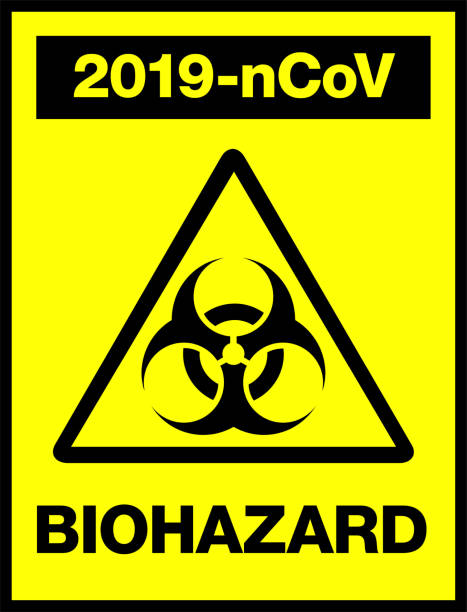 istock Novel Coronavirus, 2019-nCoV, Biohazard Poster. Attention Sticker. News Headline. 1201269022