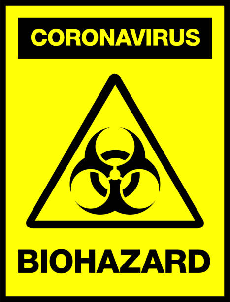 istock Novel Coronavirus, 2019-nCoV, Biohazard Poster. Attention Sticker. News Headline. 1201269035