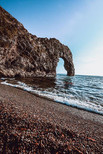 Idyllic Rock And Cliff Shapes At Durdle Door