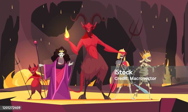 Evil Features Evil Character Stock Illustration - Download Image Now - Evil, Devil ...