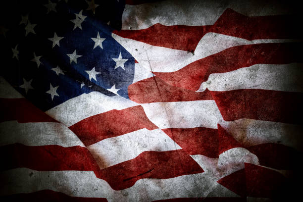istock Grunge American flag 1201274131