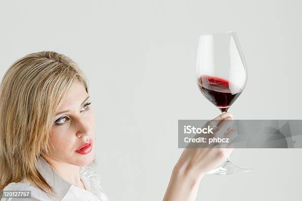 Woman With Red Wine Stock Photo - Download Image Now - Adult, Adults Only, Alcohol - Drink