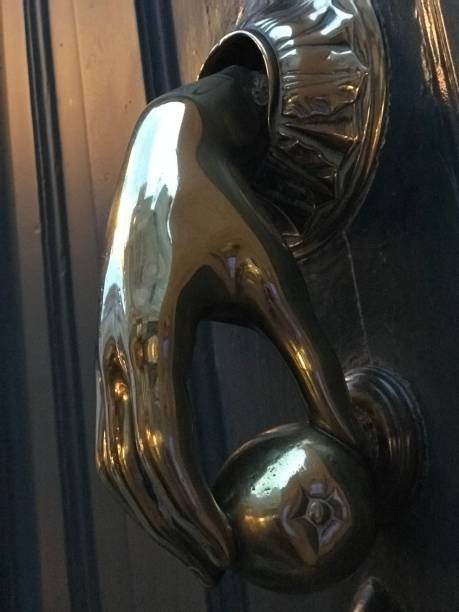 istock Decorative door knocker in La Coruna, Spain 1201278741