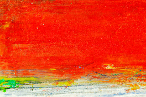 istock Abstract painted red and yellow art backgrounds 1201281808