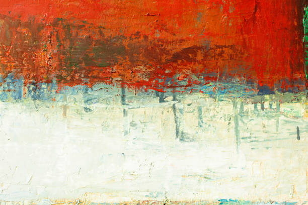 istock Abstract painted red and yellow art backgrounds 1201282740