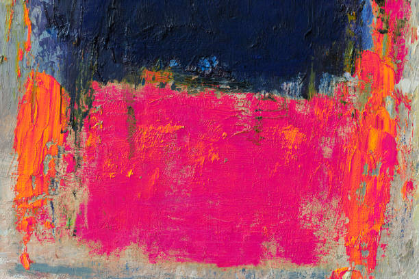istock Abstract painted orange, purple and black art backgrounds 1201282859