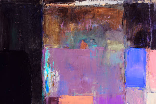 istock Abstract painted purple, red and blue art backgrounds 1201283162