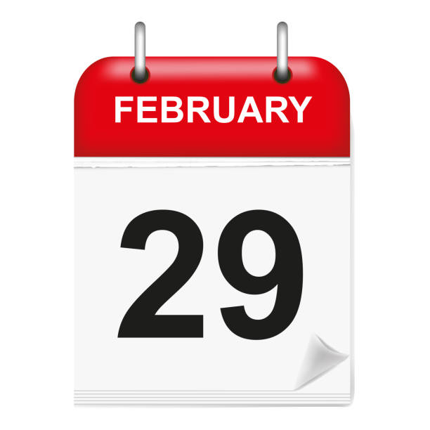 istock Daily calendar sheet in 3d, February day 29 1201284133