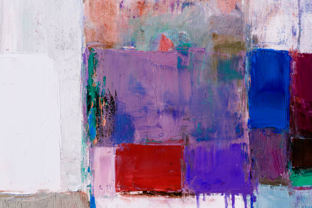 istock Abstract painted purple, red and blue art backgrounds 1201284389