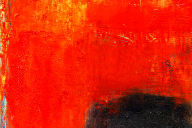 istock Abstract painted red and yellow art backgrounds 1201284720