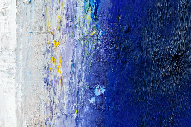 istock Abstract painted black and blue art backgrounds 1201285254