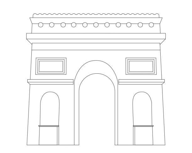 凱旋門パリ - napoleon bonaparte点のイラスト素材／クリップアート素材／マンガ素材／アイコン素材