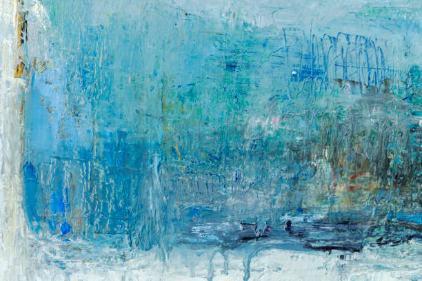 istock Abstract painted gray and blue art backgrounds 1201285592