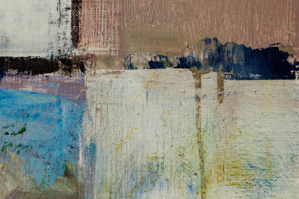 istock Abstract painted gray ocher and blue art backgrounds 1201285625