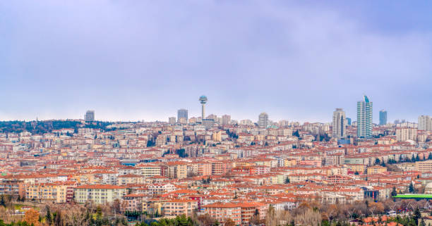istock Buildings with roofs in Ankara, Panoramic city view, Ankara Turkey, 1201285687