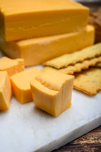 istock British yellow Chester creme cheese made from cow milk 1201285973