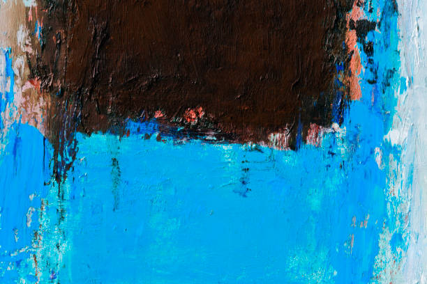 istock Abstract painted black and blue art backgrounds 1201285999