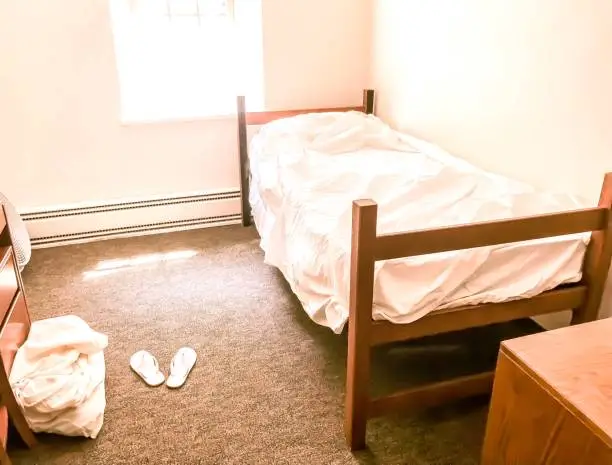 Photo of Basic Nondescript Single Occupancy Student Dormitory Room