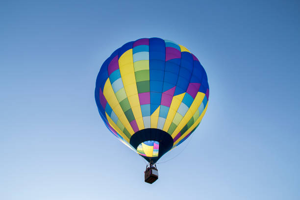istock Colorful hot air balloons in the sky 1201295534