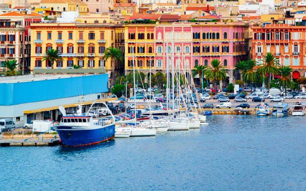 istock Marina with ships in Cagliari reflex 1201299035