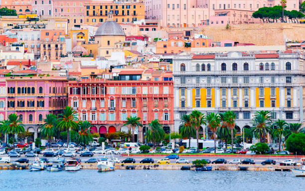 istock Port with boats in Cagliari reflex 1201299202