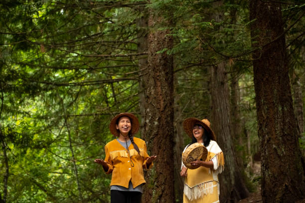 istock First Nations Women in Traditional Clothing 1201299438