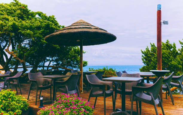 istock Street cafe Capo Testa Sardinia reflex 1201301569