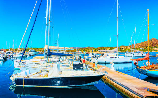 istock Port with ship at Villasimius Cagliari South Sardinia reflex 1201303971