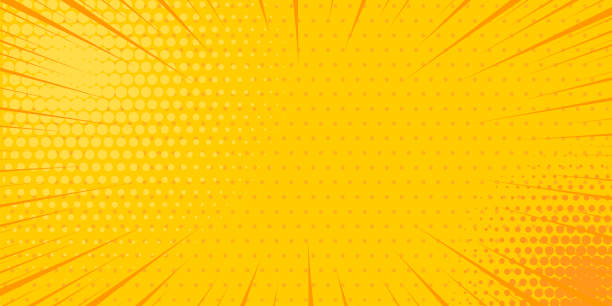 istock Pop art yellow comics book cartoon magazine cover 1201304871