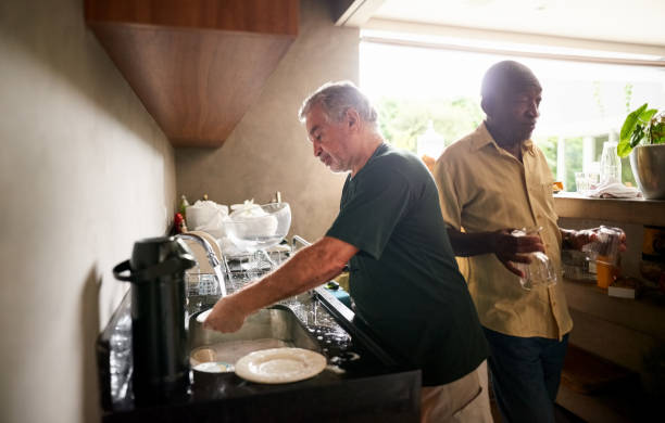istock It's their turn today of doing dishes 1201307891
