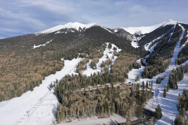 Snowbowl surfacing, Flagstaff, Arizona