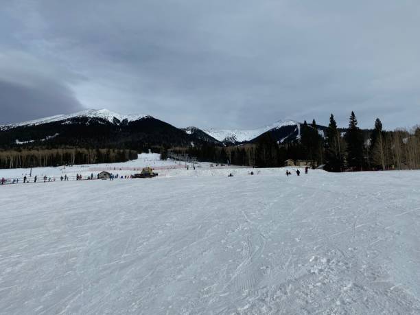 Snowbowl surfacing, Flagstaff, Arizona
