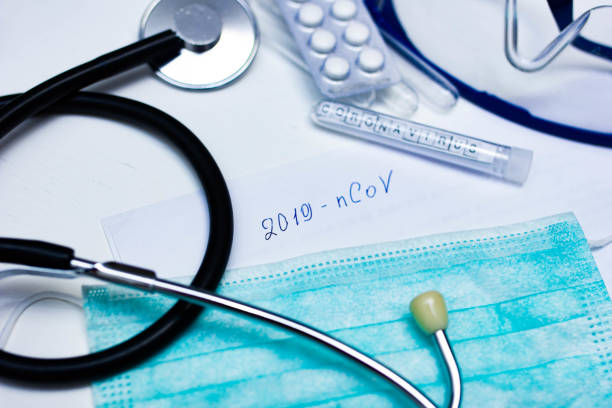 disease epidemic New coronavirus “2019-nCoV”, handwritten text.