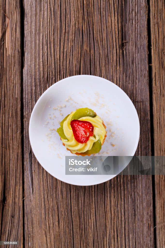 Tortina alla crema pasticcera - Foto stock royalty-free di Biscotto secco