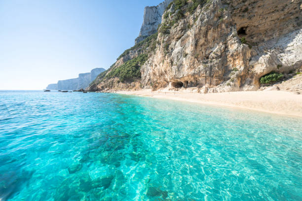 Cala Gabbiani beach, Sardinia, Italy stock photo