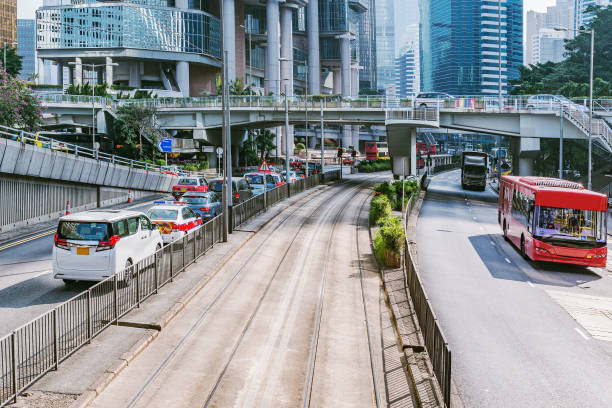 istock Day city streets view of Central District. 1201319206