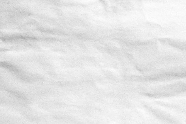 textura de fundo de papel cinza branco amassado - crumpled sheet - fotografias e filmes do acervo